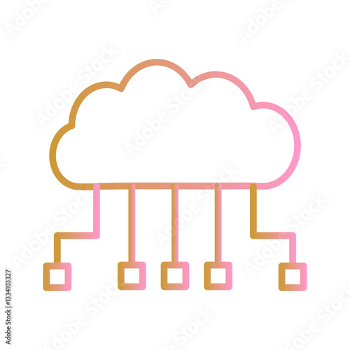 Cloud Computing Vector Icon