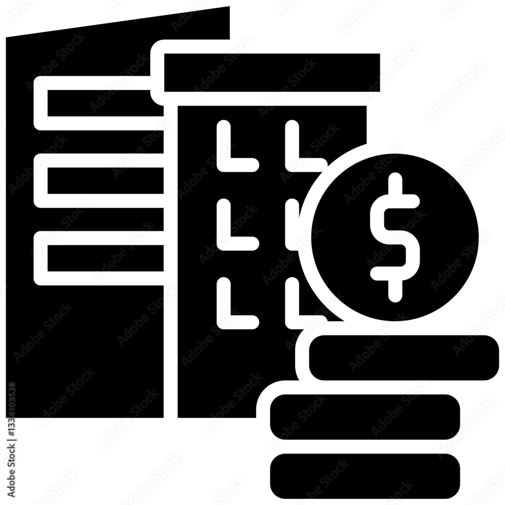 Investment icon in Glyph Style. Simple Vector Design. Simple Vector Glyph Icon Investment icon in Glyph Style. Simple Vector Design. Simple Vector Glyph Icon