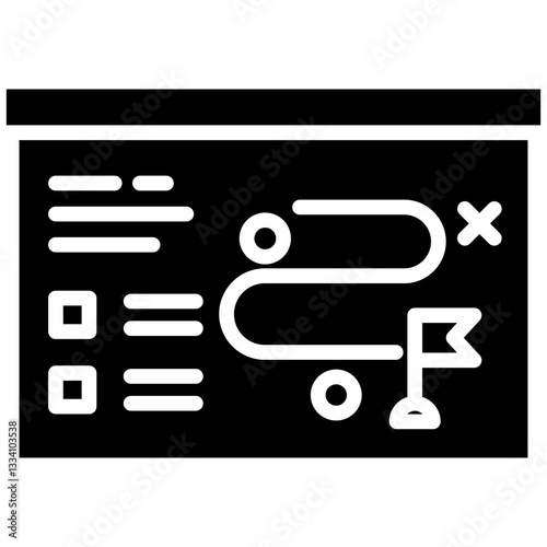 Tactical icon in Glyph Style. Simple Vector Design. Simple Vector Glyph Icon