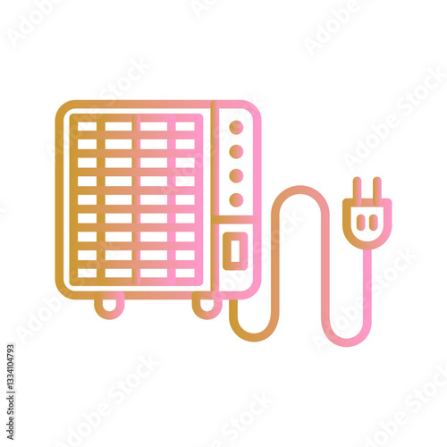 Portable heater Vector Icon