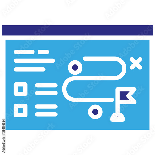 Tactical icon in Glyph Dual Color Style. Simple Vector Design. Simple Vector Glyph Icon