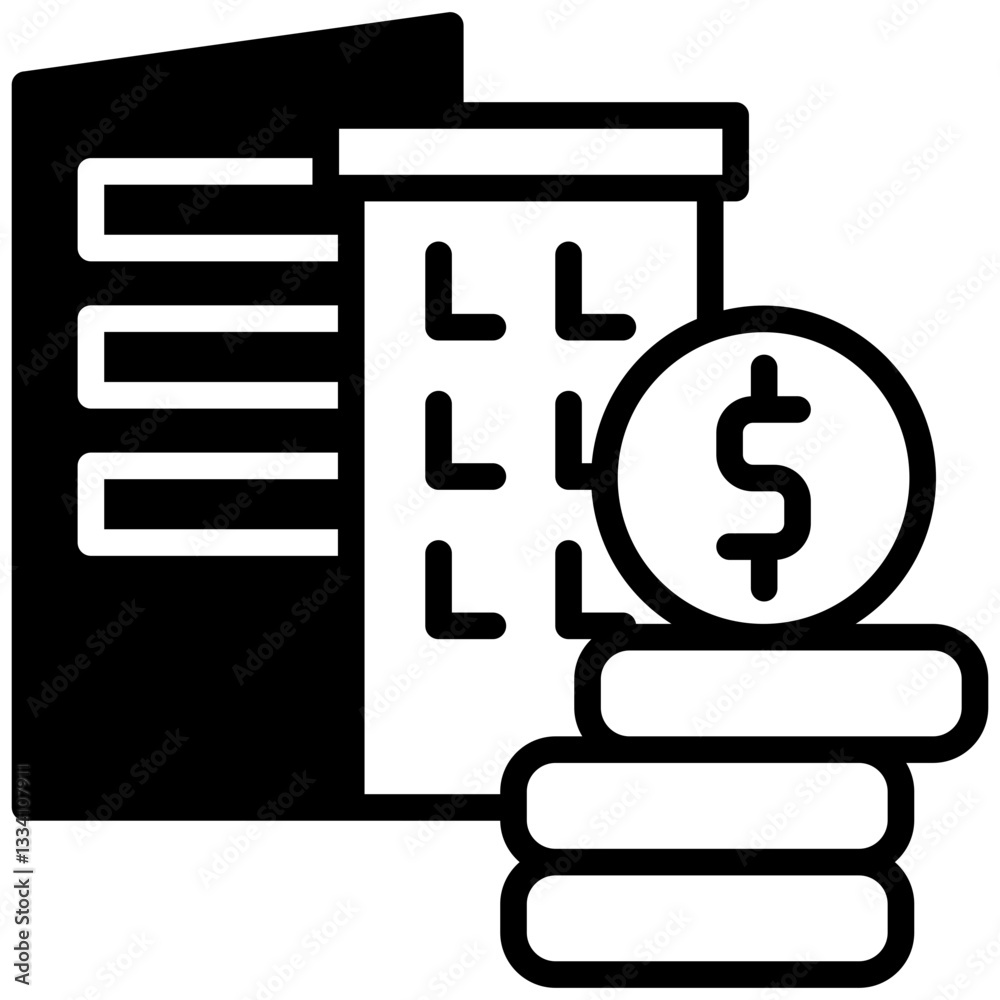 Investment icon in Mix Filled Style. Simple Vector Design. Simple Vector Outline Filled Icon Investment icon in Mix Filled Style. Simple Vector Design. Simple Vector Outline Filled Icon