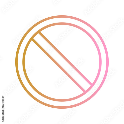 Restricted Vector Icon