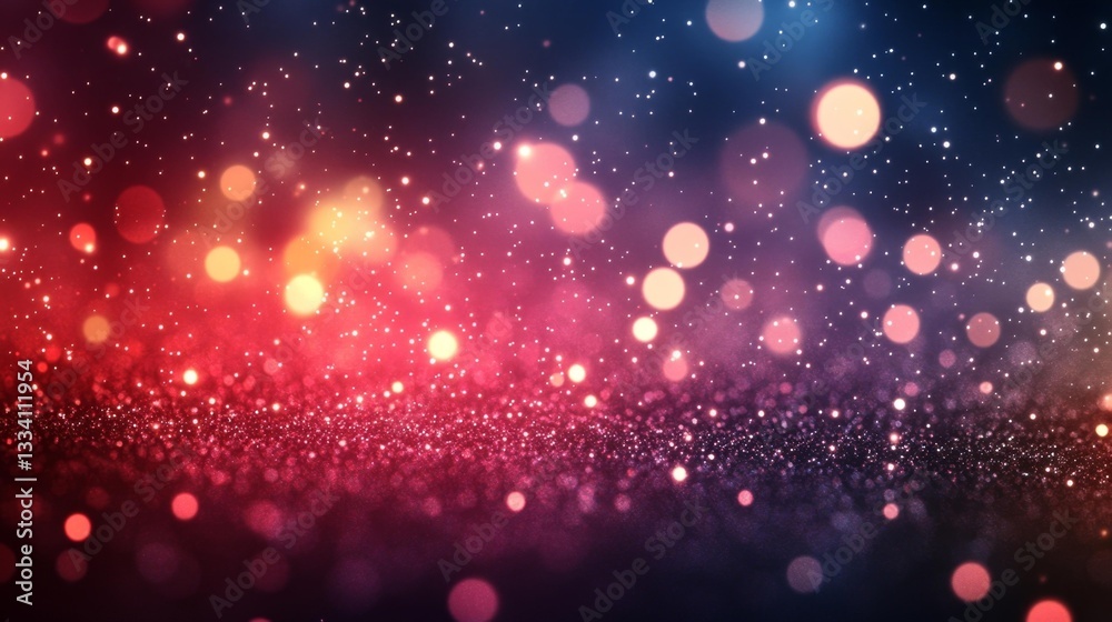 Vibrant abstract background with sparkles and bokeh for creative or promotional use. Generative AI Vibrant abstract background with sparkles and bokeh for creative or promotional use. Generative AI