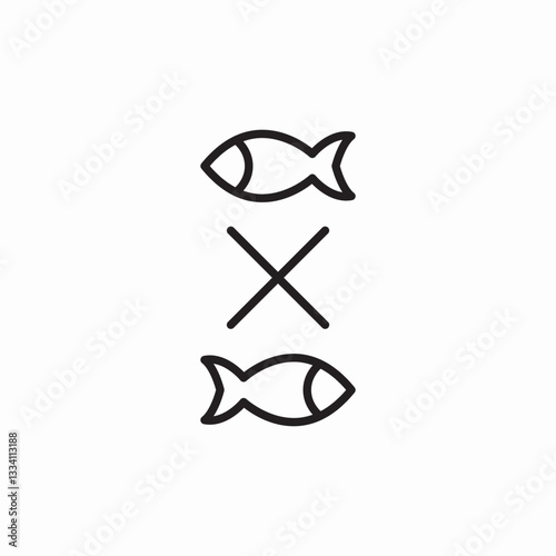 products fish icon sign vector