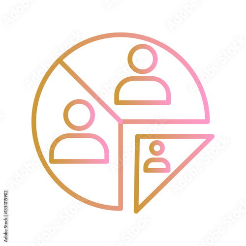 Customer Segmentation Vector Icon