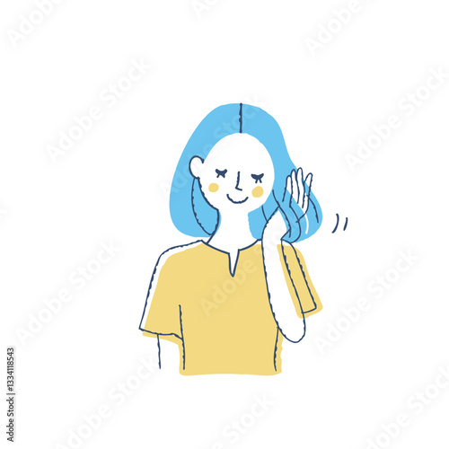 美しい髪の女性