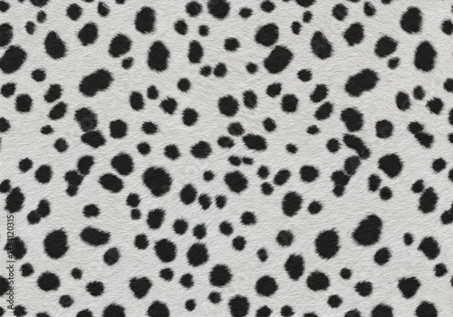 Dalmatian Coat Detail: Spotted Fur Texture