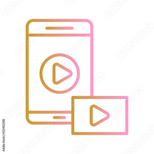 Streaming Stick Vector Icon