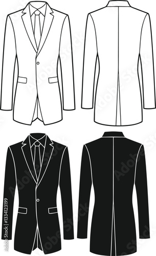 Different Types of Men's Tailored Suits Tailored jacket lounge suit Technical Fashion