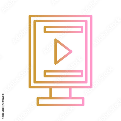 Digital Signage Vector Icon