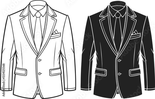 Different Types of Men's Tailored Suits Tailored jacket lounge suit Technical Fashion