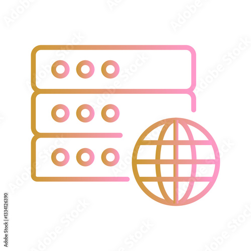 Web Hosting Vector Icon