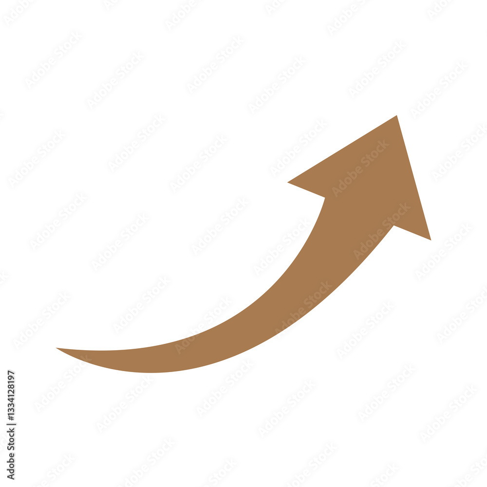 curve arrow sign