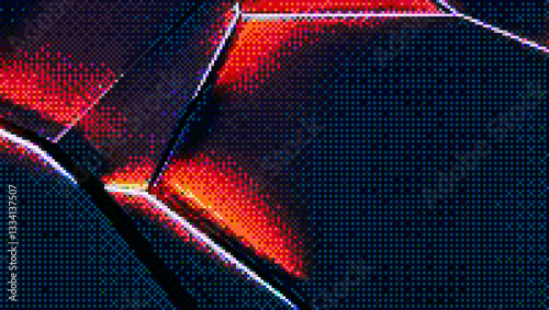 Dot Raster Pixel Art Background