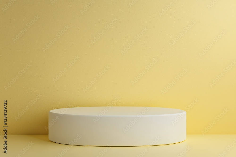 Yellow room with an oval podium, designed for elegance. Yellow room with an oval podium, designed for elegance.