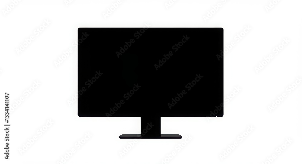 Modern Computer Monitor Silhouette Flat Screen Display Icon isolated white background. Modern Computer Monitor Silhouette Flat Screen Display Icon Modern Computer Monitor Silhouette Flat Screen Display Icon isolated white background. Modern Computer Monitor Silhouette Flat Screen Display Icon
