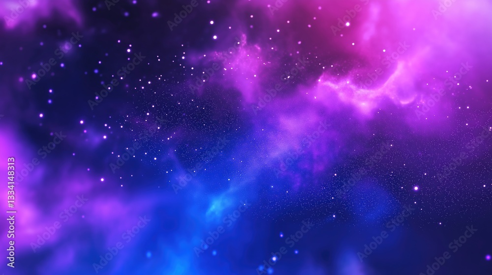 Space scene with colorful nebula and stars Space scene with colorful nebula and stars