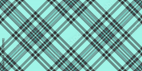 Celebrate seamless check tartan, designer vector plaid pattern. Goose foot texture textile fabric background in teal and black colors.