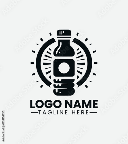 Water Bottle Logo Design, Reusable Water Bottle Logo, Hydration