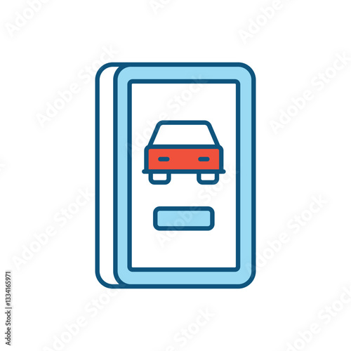 Eco Car vector icon
