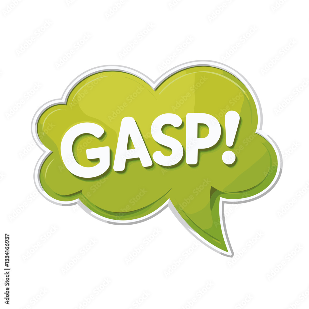 Gasp speech bubble, expressive design, colorful illustration, copy space
Gasp speech bubble, expressive design, colorful illustration, copy space
