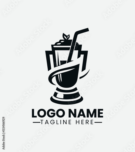 Blender Logo Design, Smoothie Blender Logo