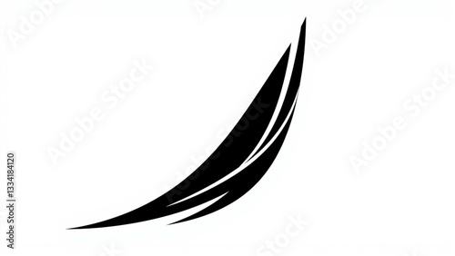 Abstract Black Line Art