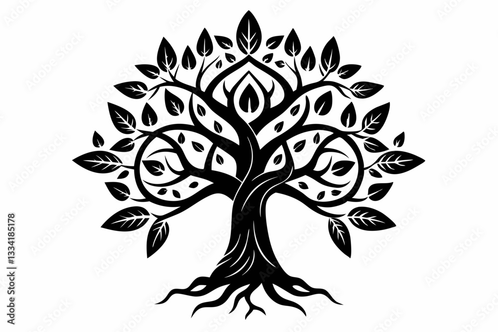 Obraz premium tree logo icon