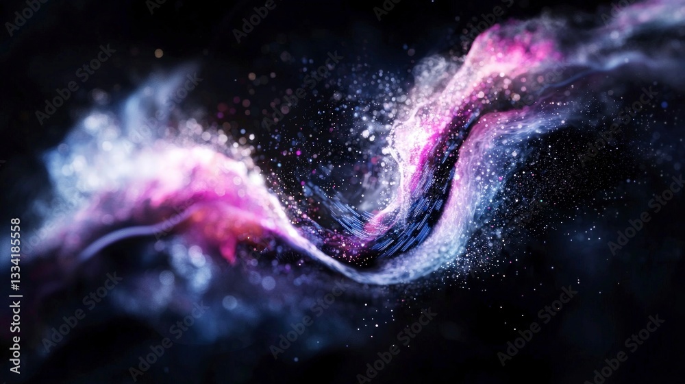 Fototapeta premium Abstract Data Flow Digital Transformation Connectivity Cloud Computing High Resolution