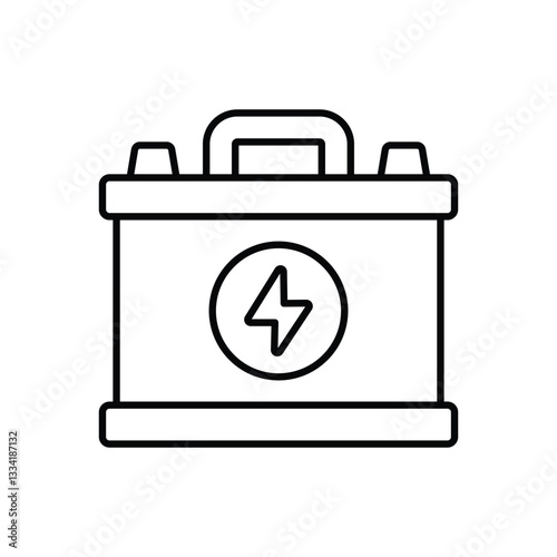 Car Battery vector icon