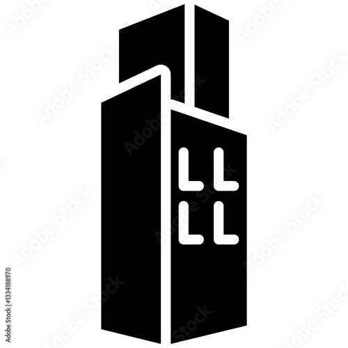 Company icon in Glyph Style. Simple Vector Design. Simple Vector Glyph Icon