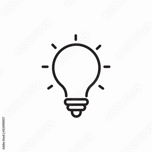 idea light bulb icon sign vector