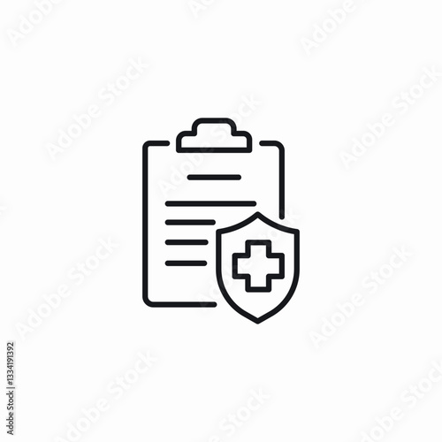 medical insurance icon sign vector