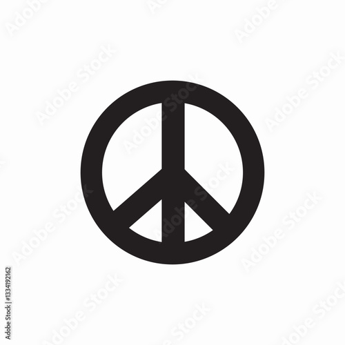 peace advocating icon sign vector