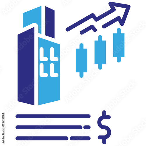 Ipo icon in Glyph Dual Color Style. Simple Vector Design. Simple Vector Glyph Icon