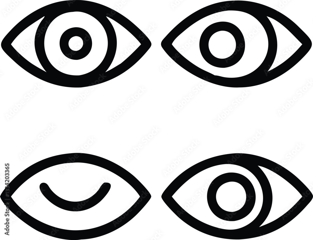 Eye pattern with spiral and circular design Eye pattern with spiral and circular design
