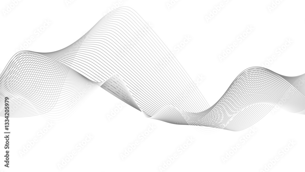 Thin wavy line abstract background. Wavy line horizontal divider outline minimalist background. Thin wavy line abstract background. Wavy line horizontal divider outline minimalist background.