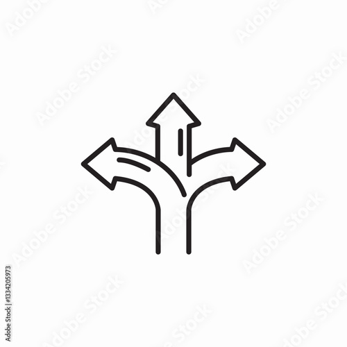 highway path icon sign vector
