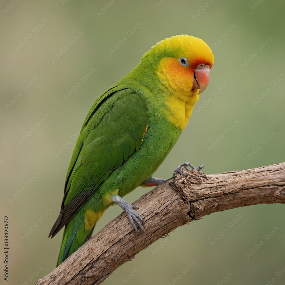Fototapeta premium red and green parrot