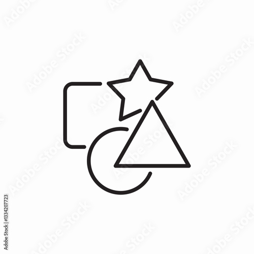 variety shape icon sign vector