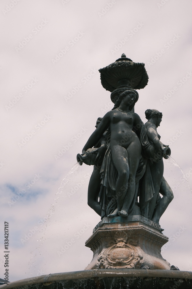 Fototapeta premium Fontaines à Bordeaux