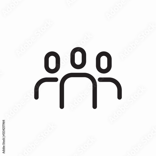 group service icon sign vector