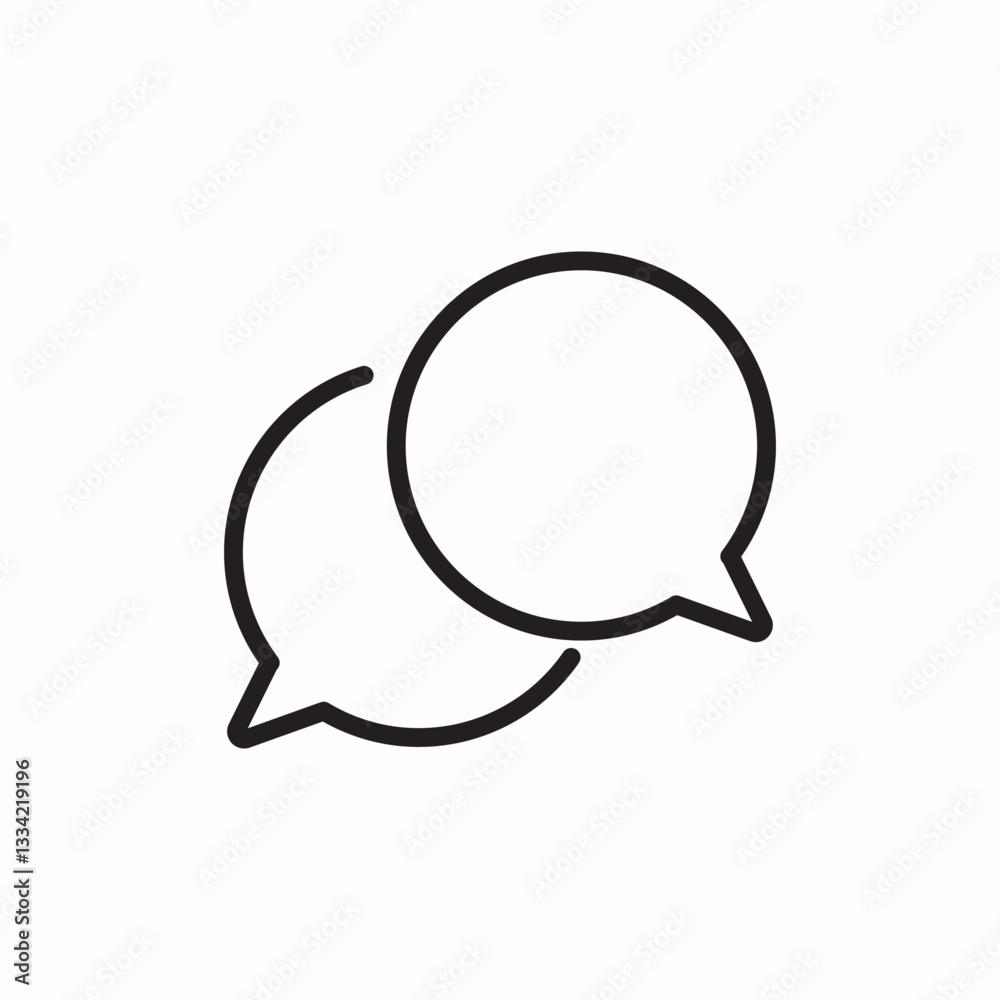 messaging platform icon sign vector