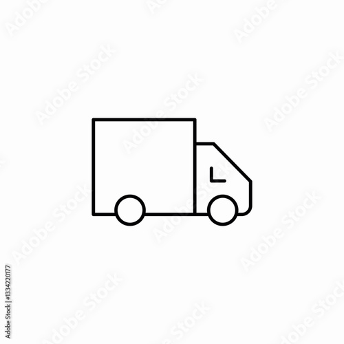 truck service icon sign vector