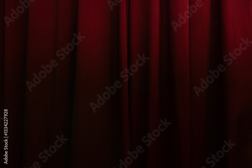 Obraz na płótnie Red curtain in theatre background w salonie