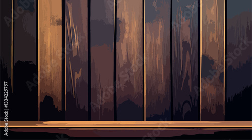 traced vector background of wooden floor