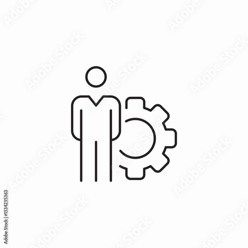 business settings icon sign vector