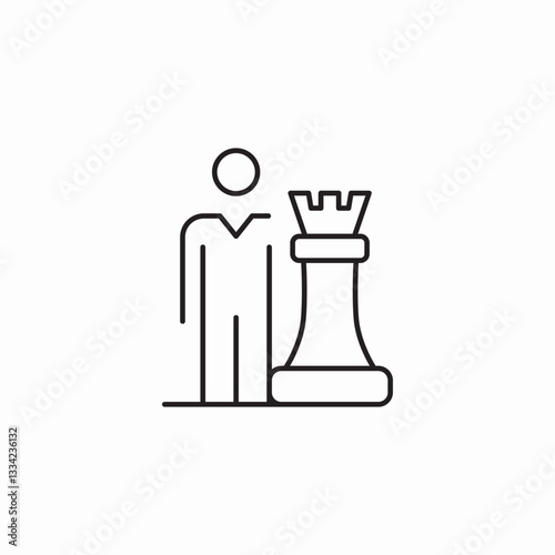 company strategy icon sign vector