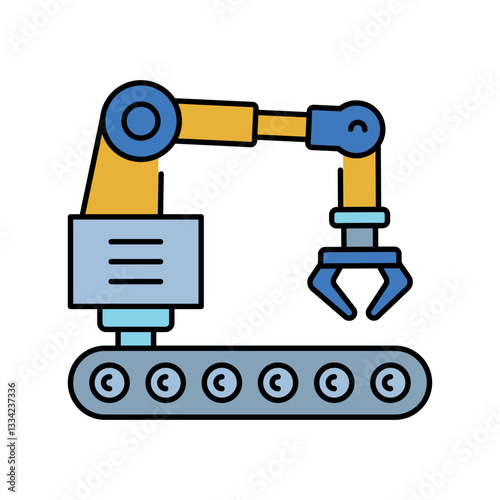 Autonomous systems color flat icon.